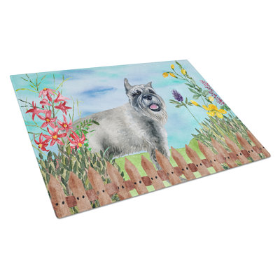 Caroline's Treasures Tempered Glass Spring Cutting Board