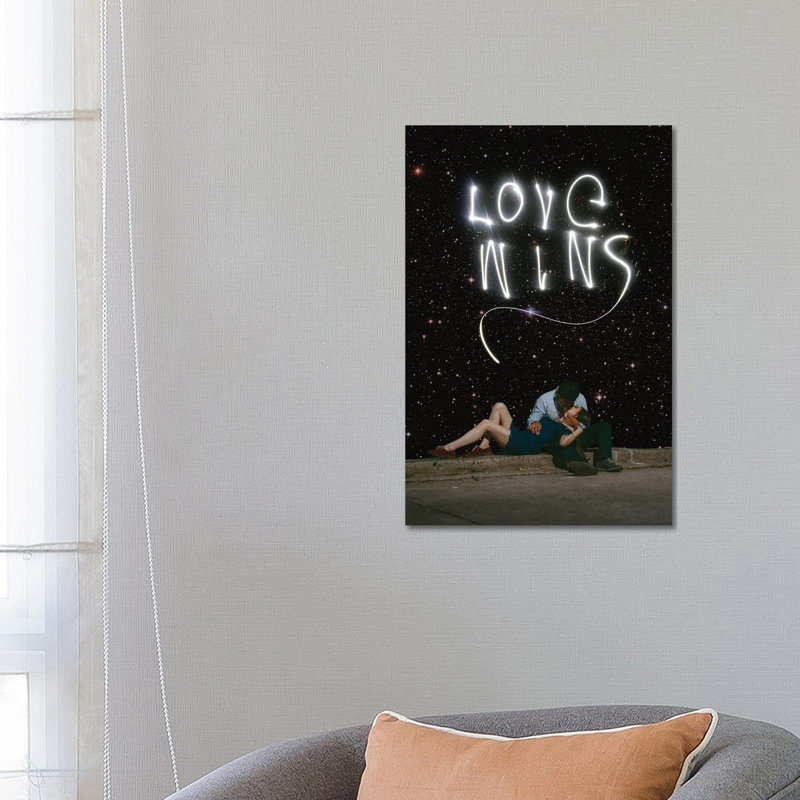 Love Wins 1 Piece Wrapped Canvas Wall Art, 66.04 cm H x 45.72 cm W