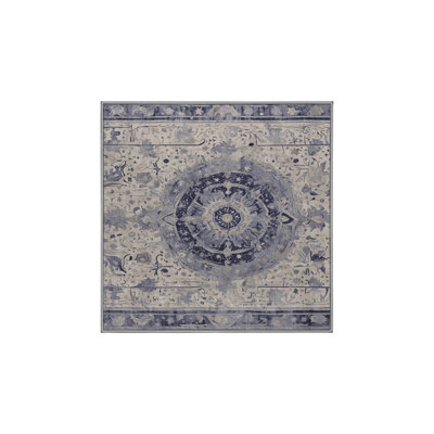 Machine Washable Gray Area Rug