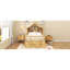 Lit simple avec couchette et tissu, naturel-1583278220-1583278223