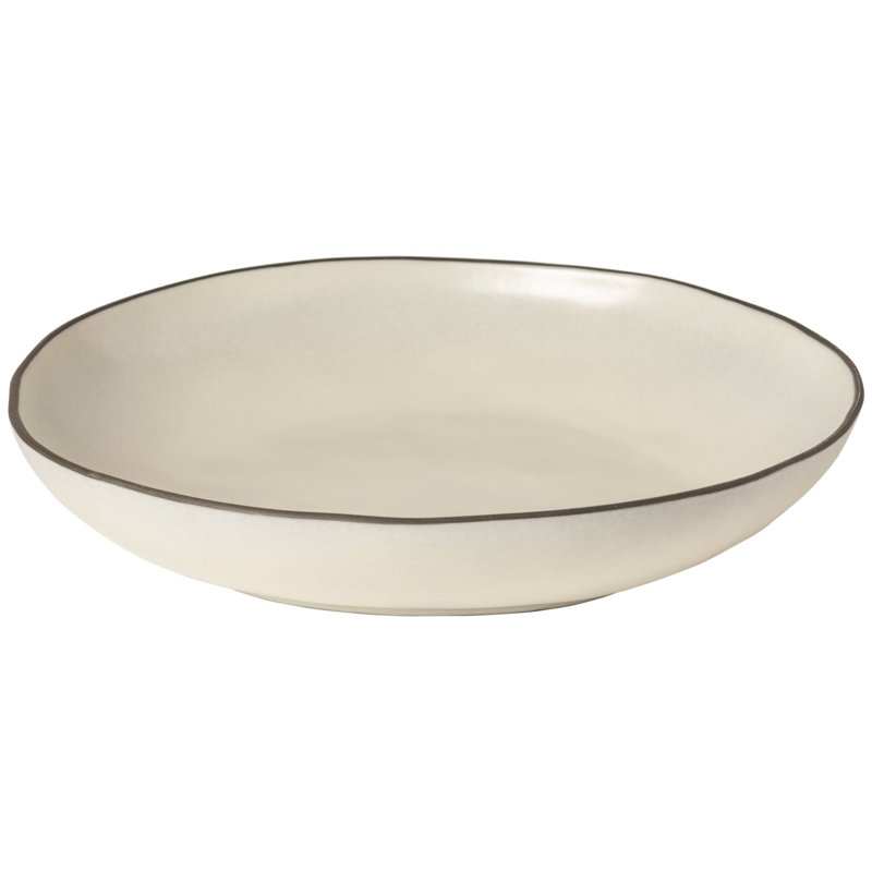 Costa Nova Stacked Organic Serving Bowl, Salt