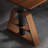 Black Walnut Color Rectangular Hight adjustable Solid Wood + Steel desk-108205851
