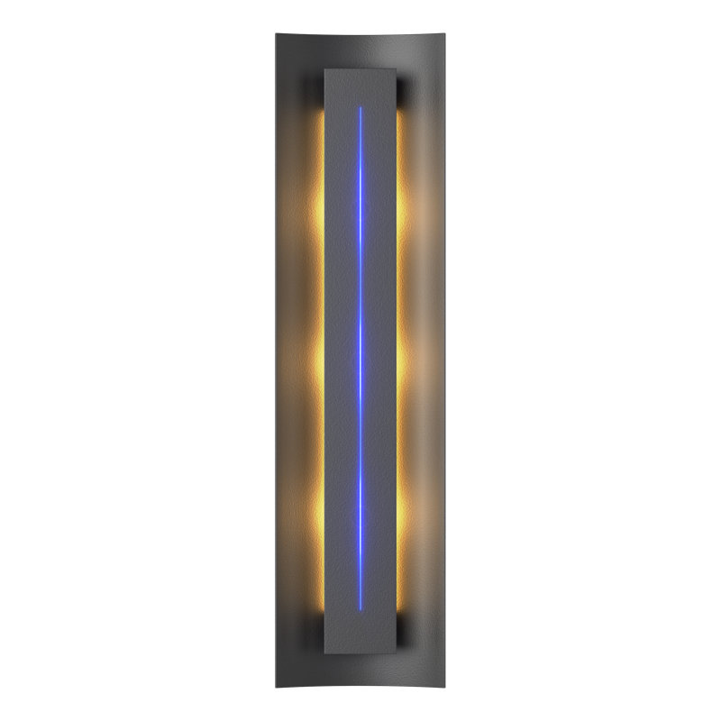 Gallery Dimmable 8 Lbs Flush Mount Scone, Black, Blue