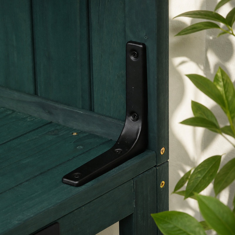 Grand banc de jardin en bois de sapin avec huche 50,2 po