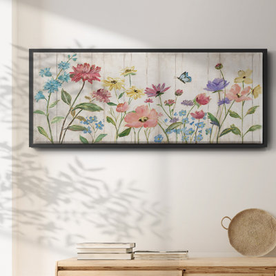 Fleurs sauvages sur toile encadrée