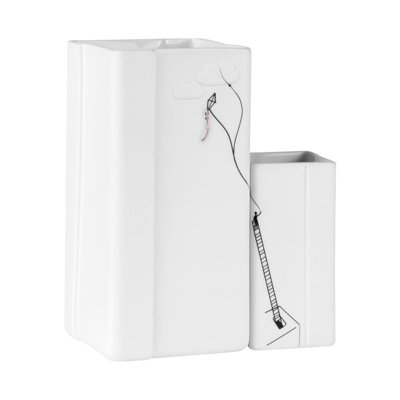 Ensemble de 2 vases en porcelaine