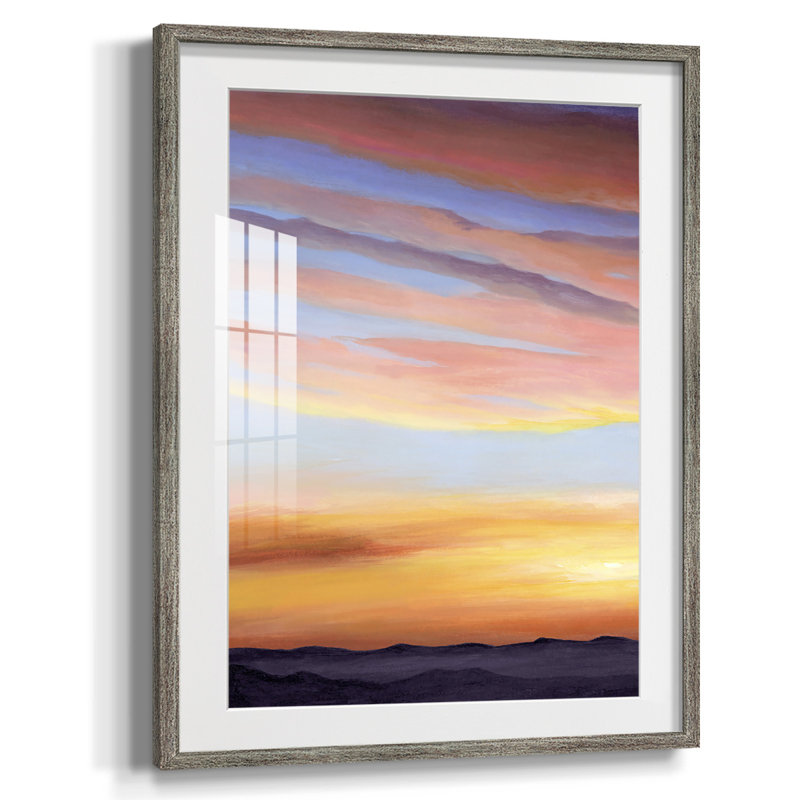 Amelia Island Stones, Papier encadré argent vieilli, Blanc