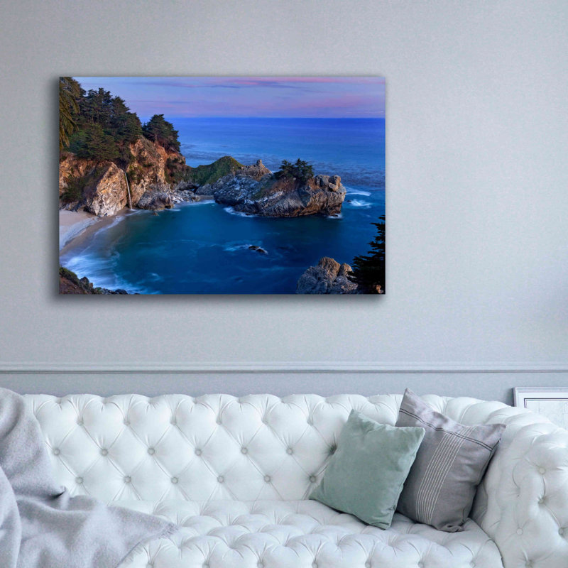 Big Sur McWay Falls - impression sur toile tendue, H 40 po x l 60 po x P 1,5 po