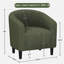 Fauteuil club rembourré en tissu-106296589