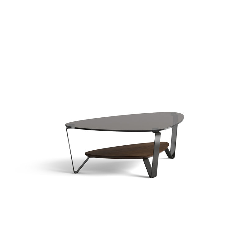 Dino Coffee Table, 15.5" H x 55" L x 33.5" W, Toasted Oak
