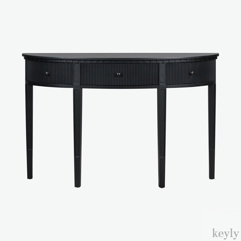Console 51,1 po Caryol, Noir