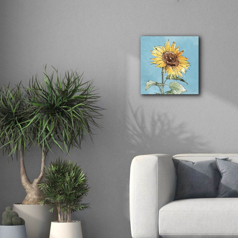 Toile épique Graffiti «Farmhouse Flea Market 9 Blue» par Anne Tavoletti, 37 po x 37 po, H 18 po x l 18 po x P 0,75 po