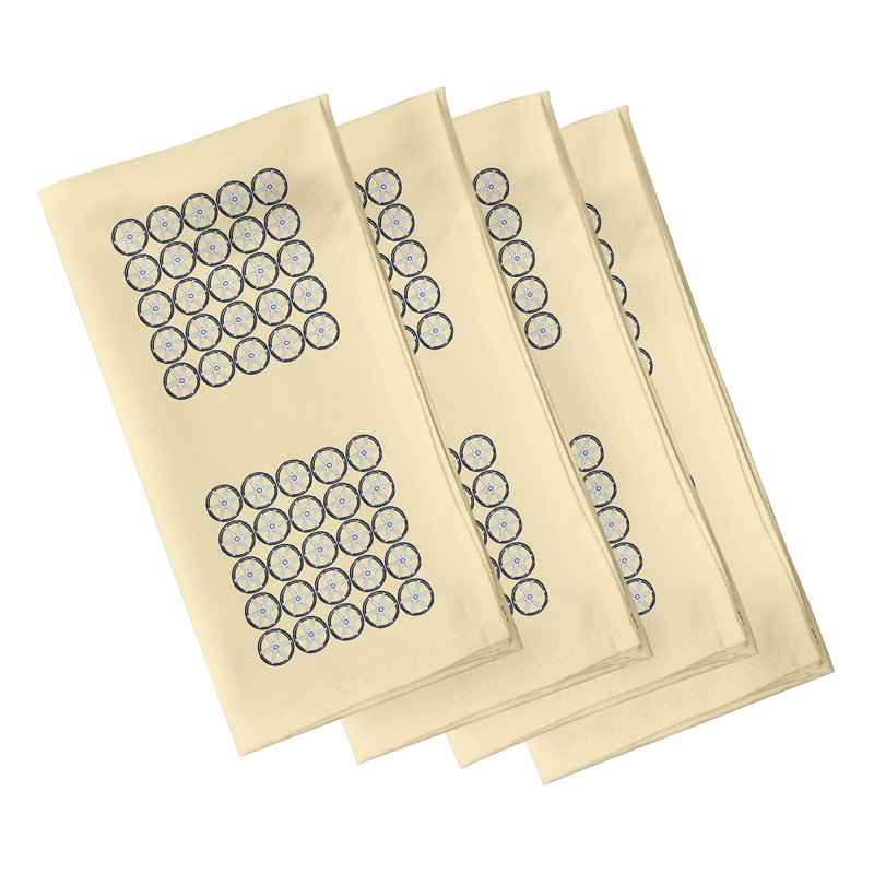 Ensemble de serviettes 4 pièces Aksel, Citron doux