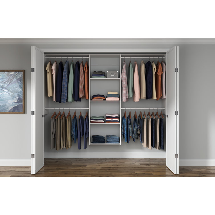 Ensemble de système d'organisation pour garde-robe l 48 po - l 96 po Jax