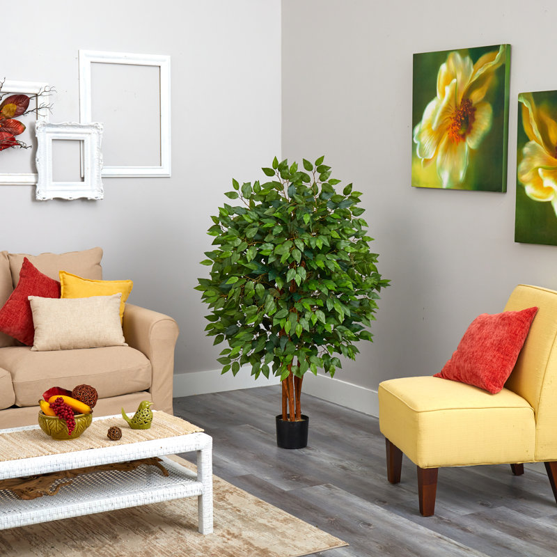 48'' Faux Ficus Tree in Pot Liner