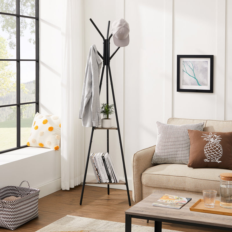 Steel Freestanding 2 - Hook Coat Rack