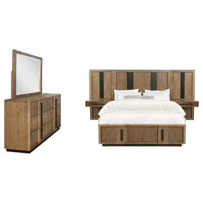 Guyden Panel Bedroom Set Ash Brown