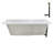 66'' x 34'' Acrylic Soaking Drop-In Bathtub, Drain Included-97544474