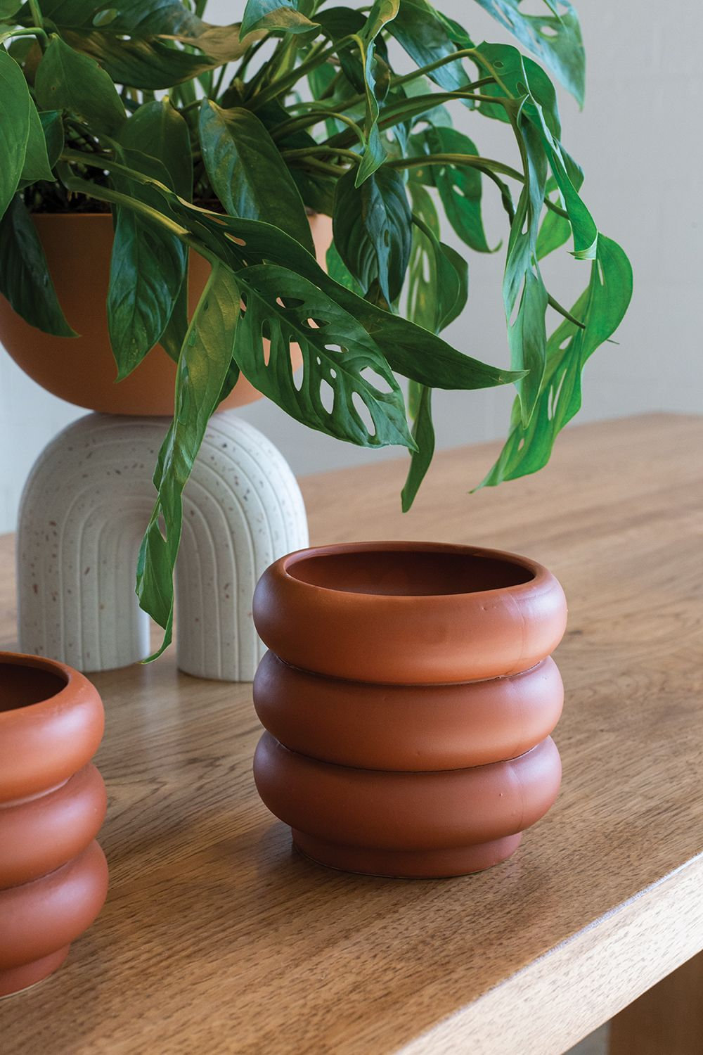 Tarus 5" Ceramic Pot Planter, 4.5" H x 5" W x 5" D