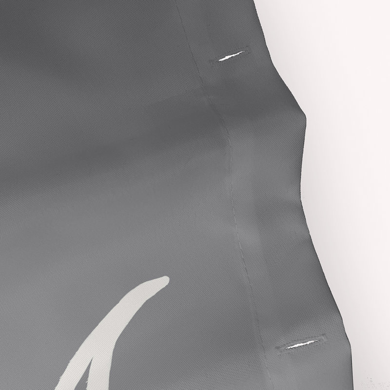 Rideau de douche simple Hootie, Gris