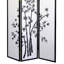 70" Tall 3 Screen With Ornament And Black Finish - Partition Space Add Grace Folds Easily For Storage High -Themed Room Divider In Boundaries Compactly