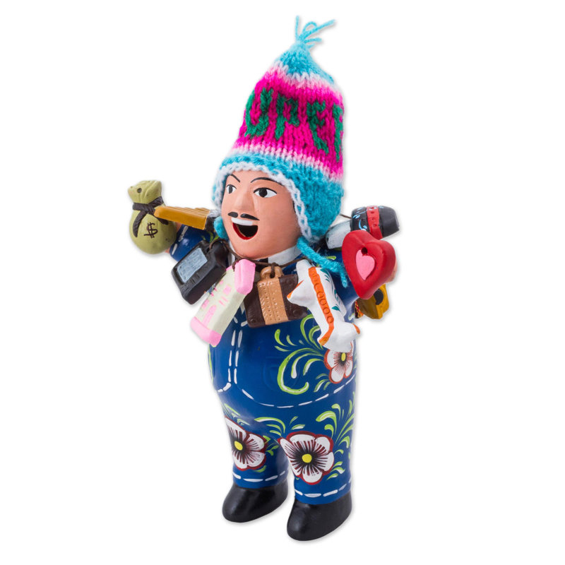 Figurine Cathkart Ekeko of Abundance in Blue