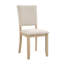 Ensemble de salle à manger à finition beige pour 6 personnes avec table en bois, banc et 4 chaises, style rustique moderne pour les rassemblements