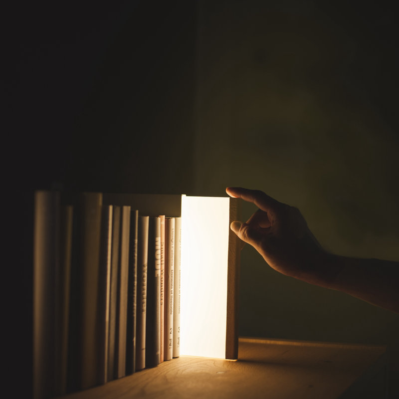 Night Book LED Table Lamp, White
