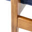 Chaise en cuir Kuhn - L 27 po x l 30 po x H 31,5 po Kuhn - bleu marine / brun