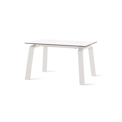 Deimos Glass Top Metal Base Dining Table