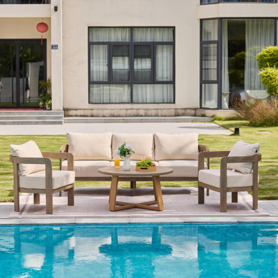 5-Person Outdoor Seating Group with Cushions