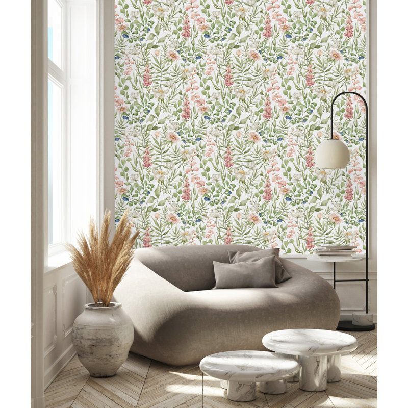 Carreau de papier peint l 25 po, L 2,09 pi x L 10,42 pi