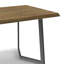 Hylan 72"W Solid Mango Wood Dining Table, Contemporary Style with Metal Legs, Seats 6-2038053473