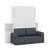 Full Murphy Bed With Couch And Storage Shelves,Wood Murphy Wall Bed Cabinet With Storage Shelves And Sofa-1538591286