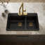 Riverby 33 In. Top-Mount Double-Bowl Kitchen Sink-1017940970-1017940971-1035019177