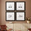 «Bring My Cat», ensemble de 4 impressions sur toile encadrées-687191851-687191858
