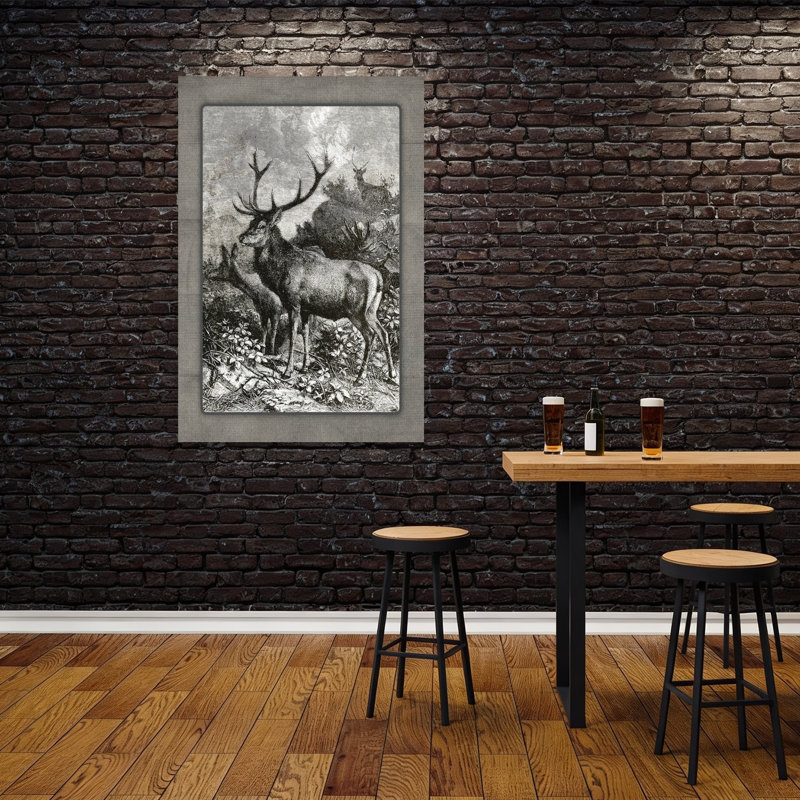 «Always Aware Abstract», art mural rétro, 60" H x 40" W