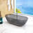Marfa 69'' x 30'' Runway Semi Transparent Resin Freestanding Soaking Bathtub-102880173