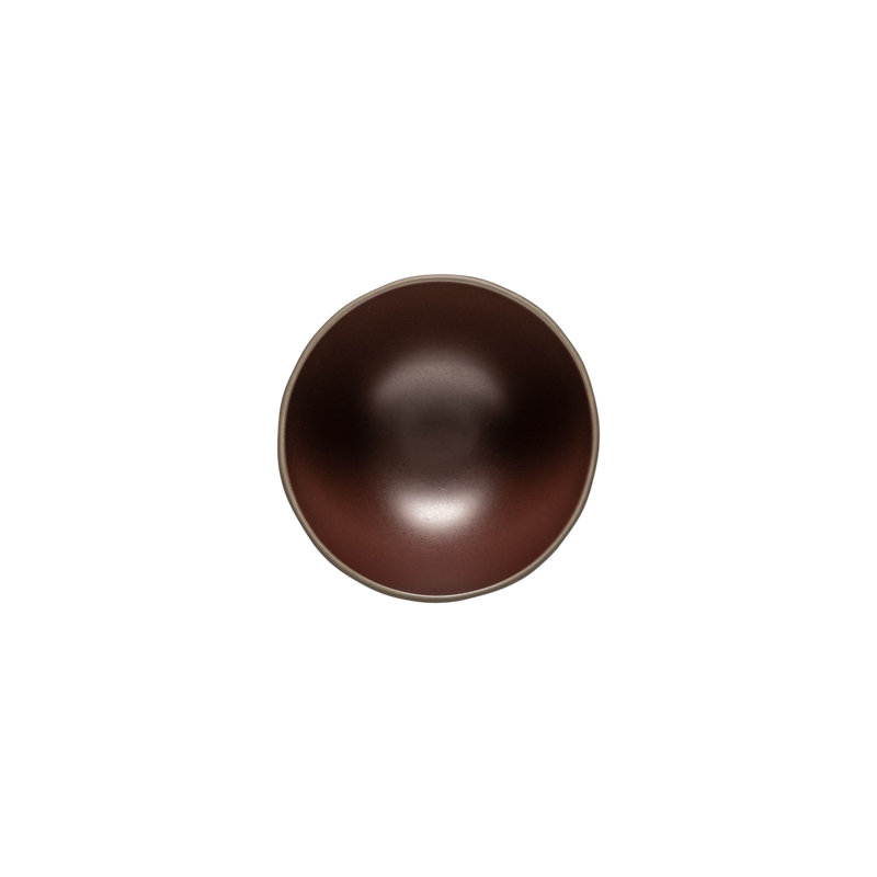 Stacked Organic Handmade Stoneware Cereal Bowl, Port