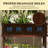 Raised Garden Bed,Elevated Wood Planter With Trellis For Climbing Plants,With Legs And Drainage Holes-768243250
