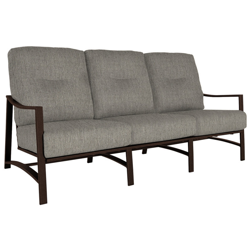 Avana Outdoor 3 - Seat Patio Sofa, Stitches Slate, Copper Creek