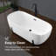 Baignoire de trempage autoportante en acrylique