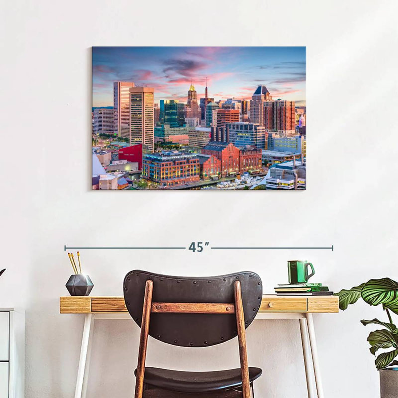 Sireci Baltimore Sunset, 24" H x 36" W