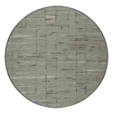 Machine Washable Abstract Gray Area Rug