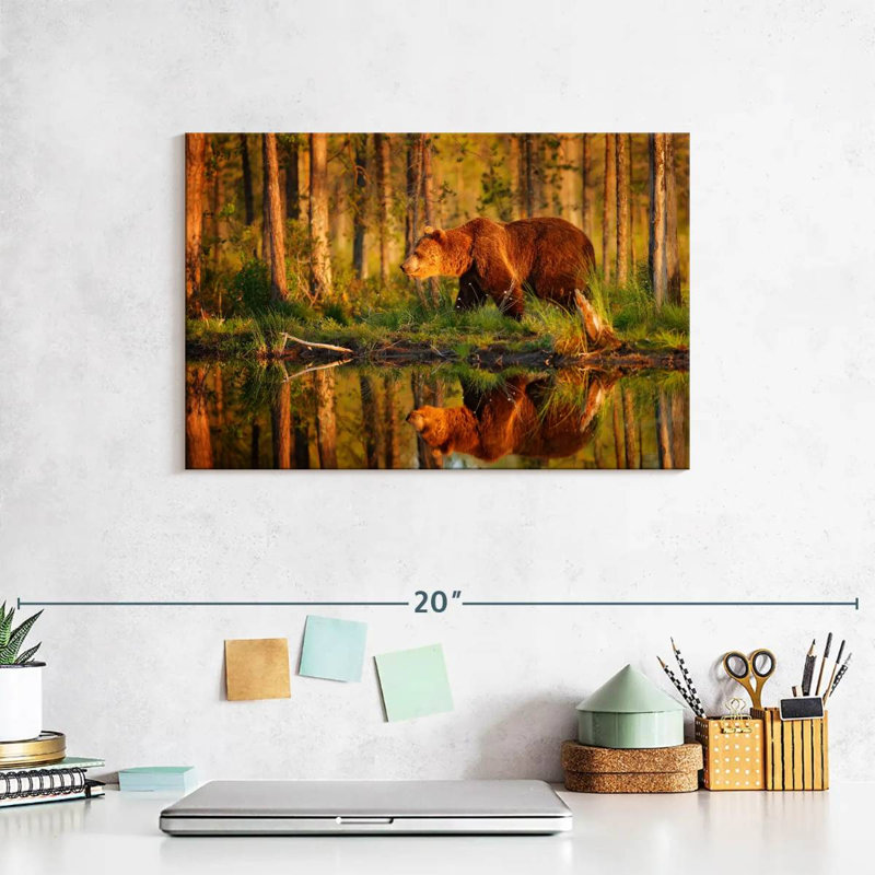 Brampt Wild Forest Bear, 8" H x 12" W