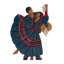 Dance Of Romance Cedar And Mahogany Sculpture
