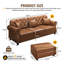 Canapé Chesterfield 82,6 po Mid-Century-1801552663