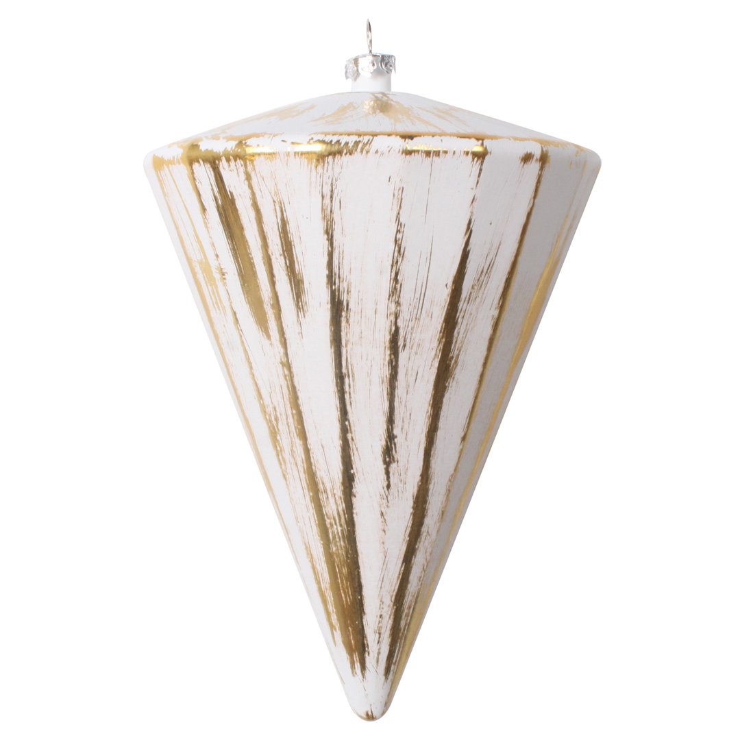 6" Brushed Cone Christmas Ornament The Holiday Aisle® 