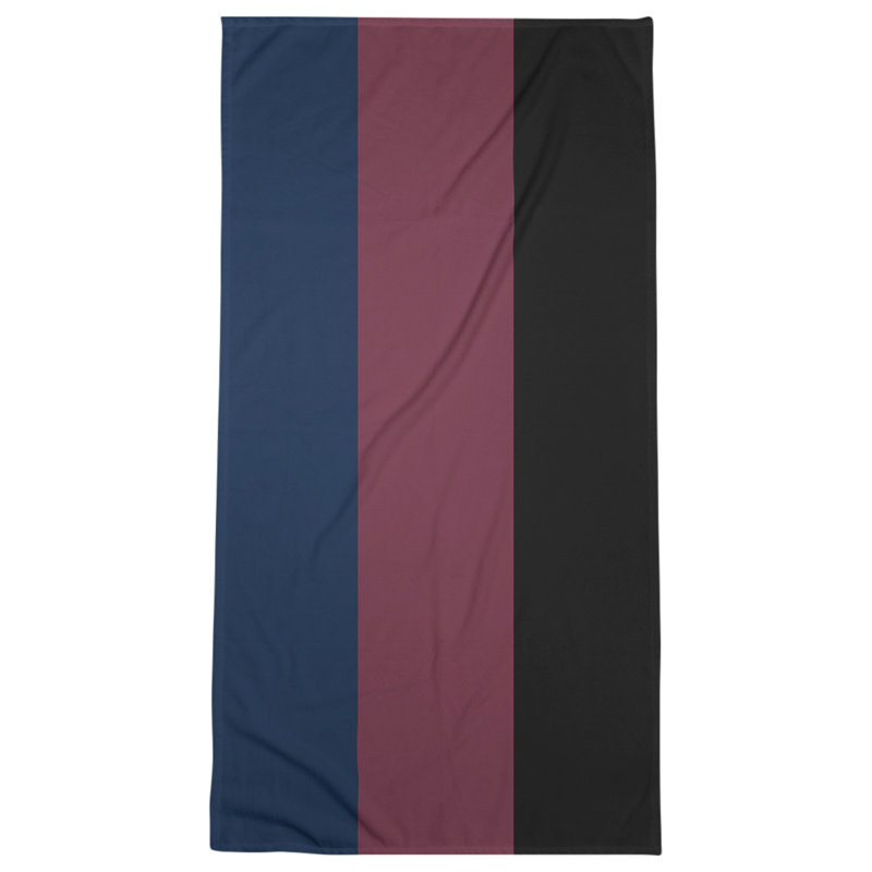 Lightweight Bath Towel, Navy Blue/Wine/Black