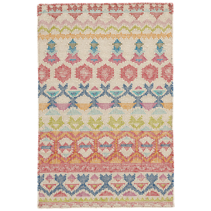 Stony Brook Multi Hand Loom Knotted Cotton Rug, Runner 2'6" x 8'